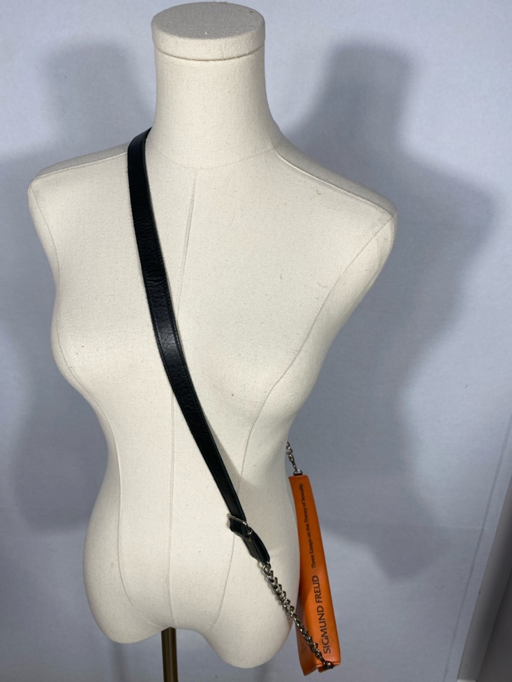 Sigmund Freud Book Crossbody Bag theory of sexuality zipper book style bag - Picture 8 of 9